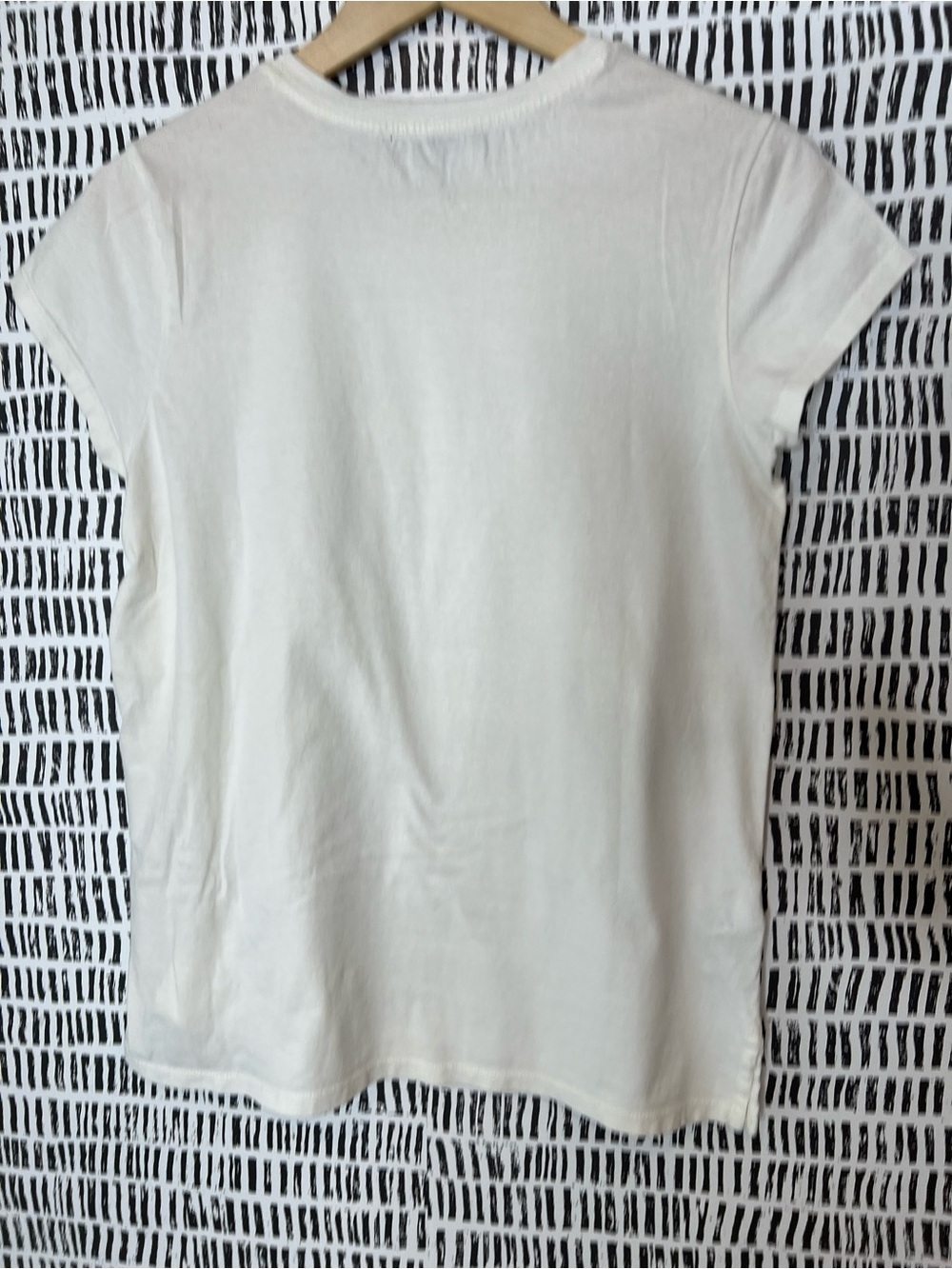 AllSaints White Ruched Side Tie Tee Minimalist Crew Neck Short Sleeve Cotton Top - Picture 9 of 15